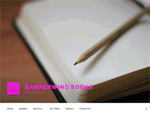 Tablet Screenshot of bannerwingbooks.com